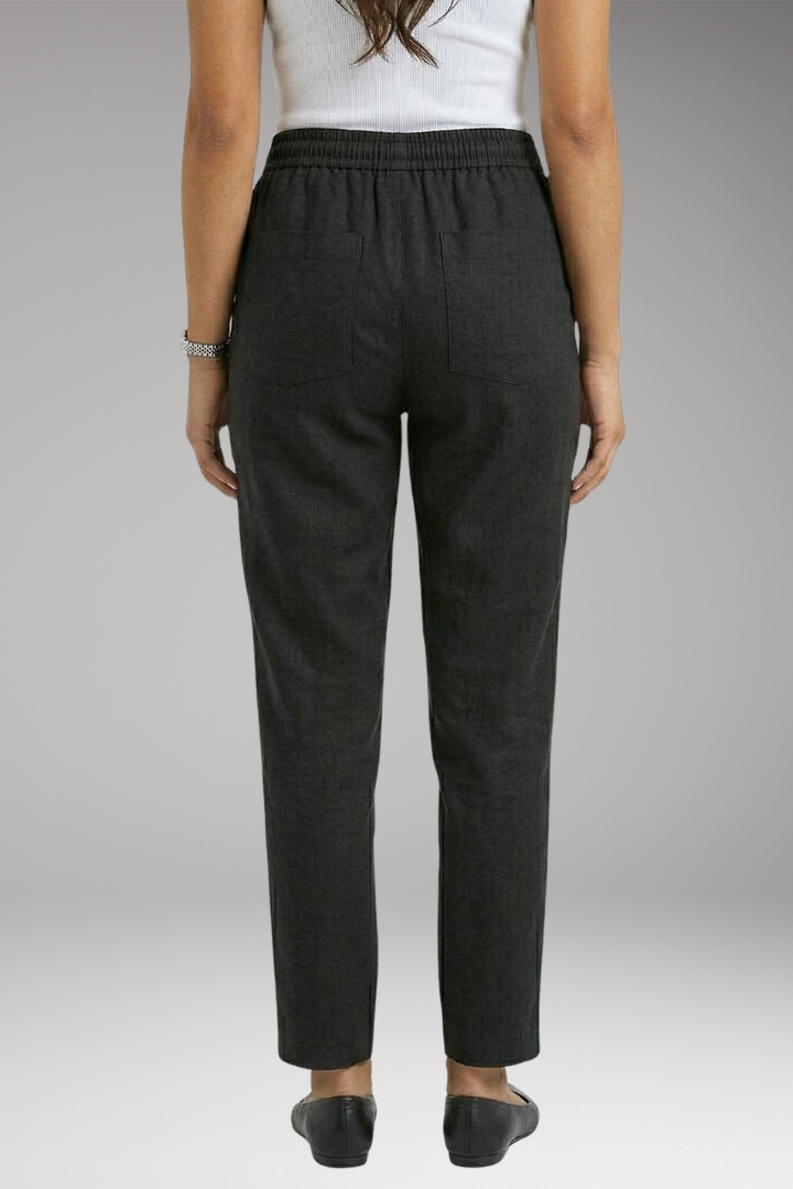 Women's Wide Leg Pants with Elastic Waist and Pockets