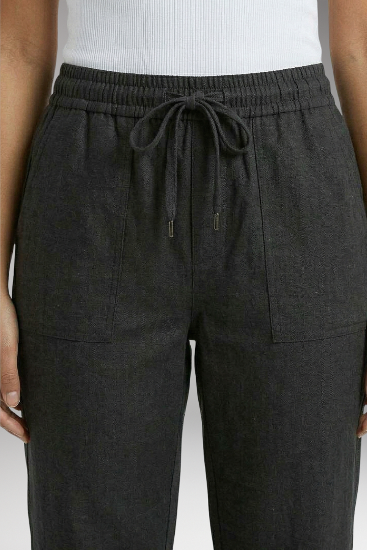 Women's Wide Leg Pants with Elastic Waist and Pockets