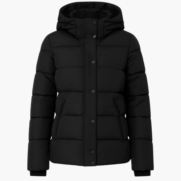 Women’s Winter Jacket with Front Zipper and Long Sleeves