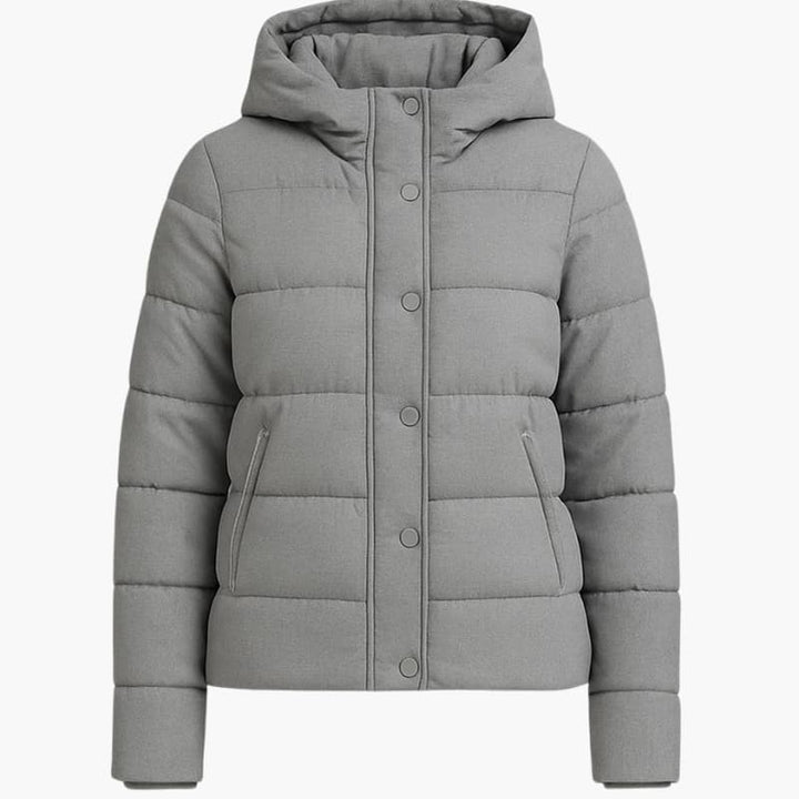 Women’s Winter Jacket with Lined Interior and Front Closure