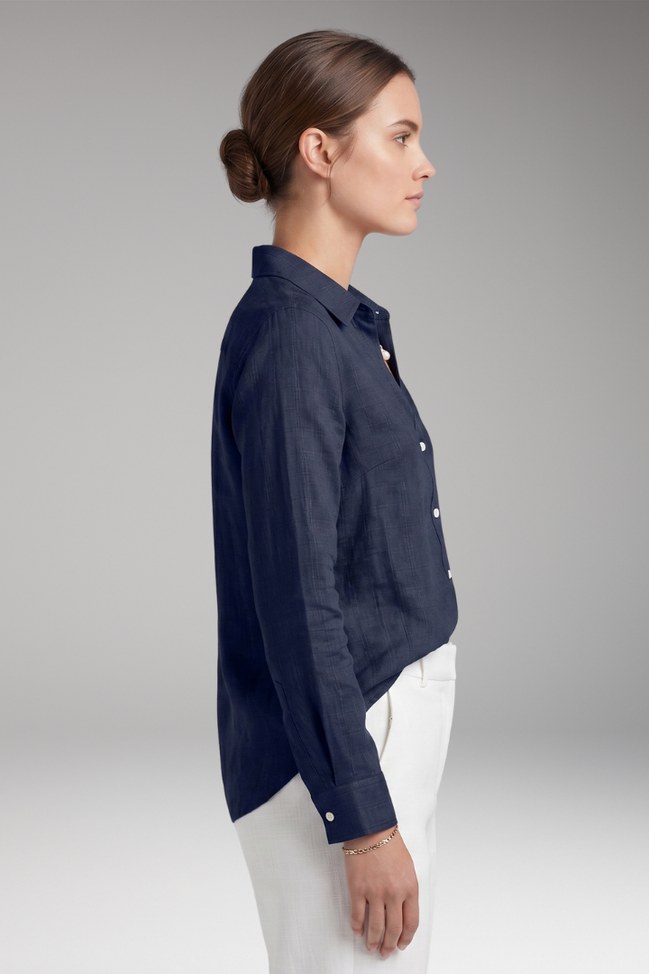 Women's Floral Shirt with Long Sleeves