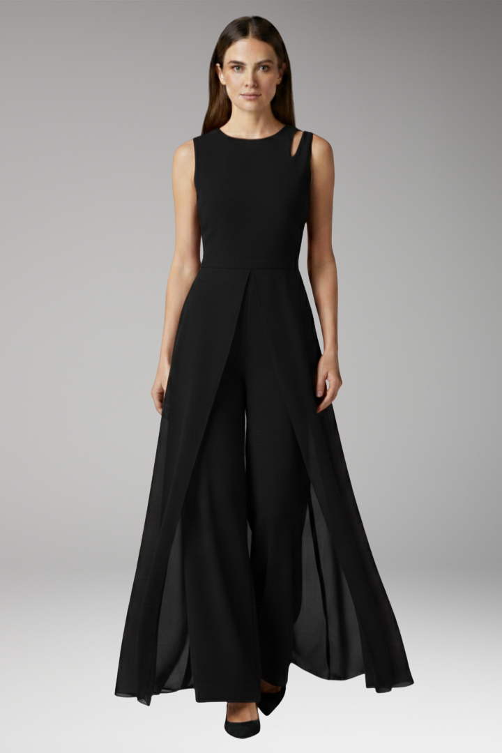Women's Evening Dress with Slit and Figure-Flattering Fit