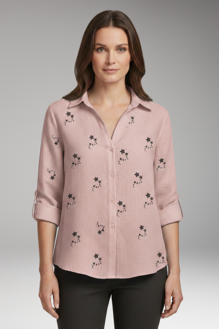 Women's Floral Long Sleeve Blouse