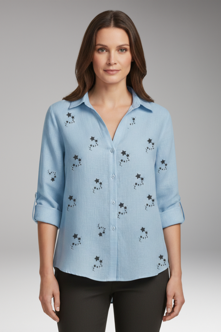 Women's Floral Long Sleeve Blouse