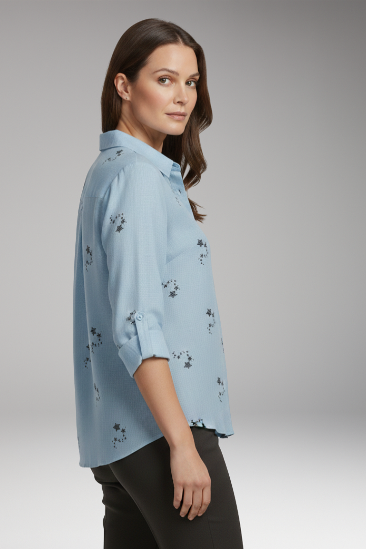 Women's Floral Long Sleeve Blouse