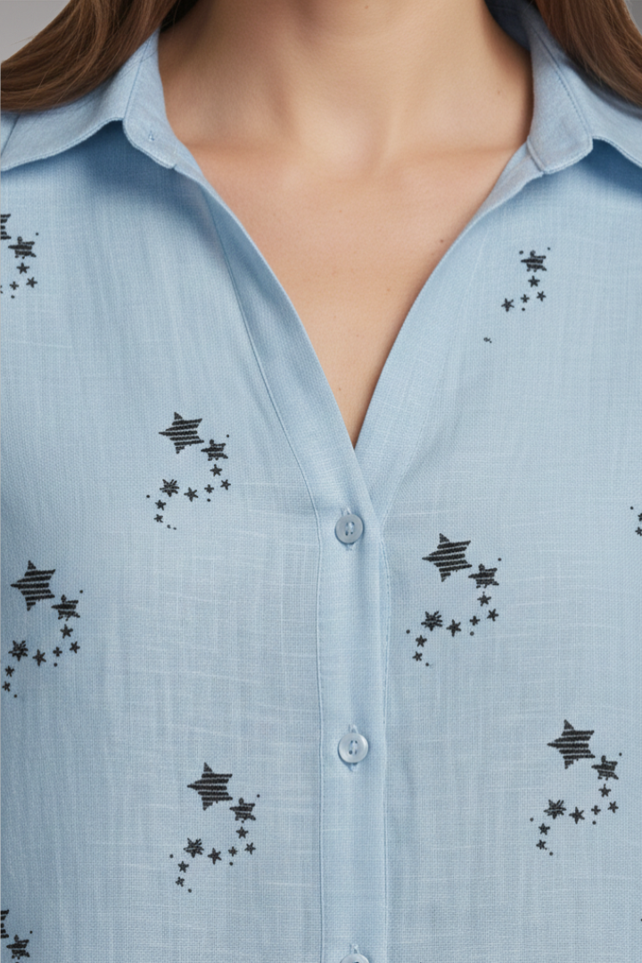 Women's Floral Long Sleeve Blouse