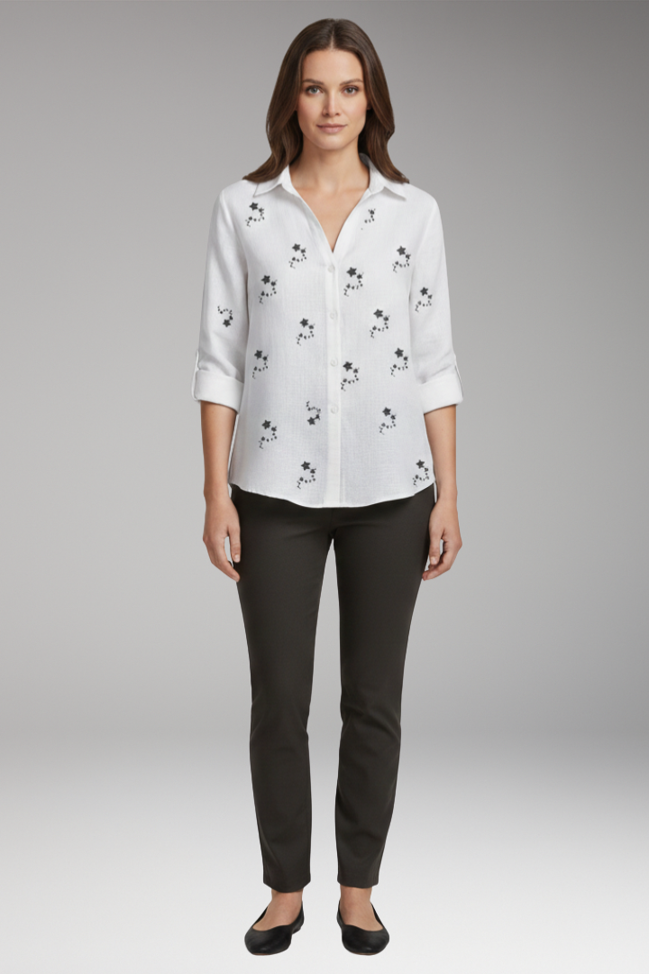 Women's Floral Long Sleeve Blouse