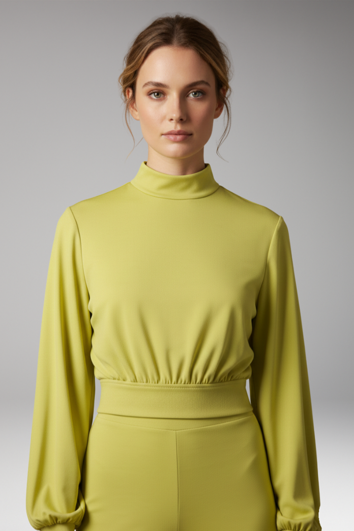 Women's Jumpsuit with Half Collar and Relaxed Fit