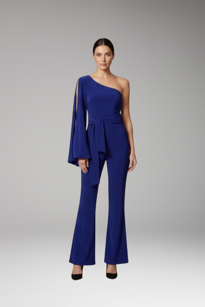 Women's Jumpsuit with One-Shoulder Design and Fitted Look