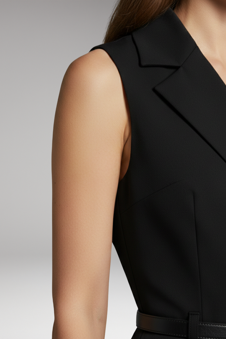 Women's Jumpsuit with Sleeveless Cut and Tailored Fit