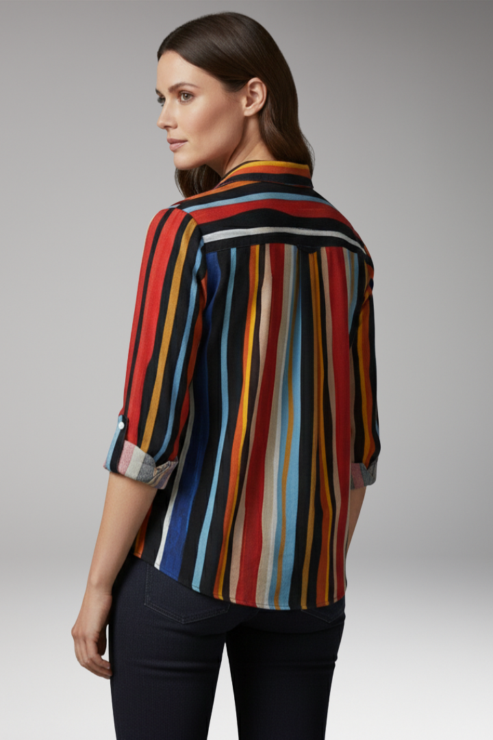 Women's Loose-Fit Shirt with Flowing Design and Versatile Style