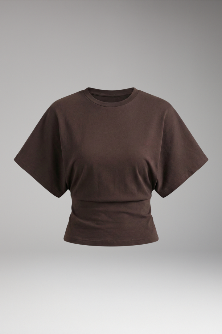 Women's Oversized T-Shirt with Round Neck and Short Sleeves