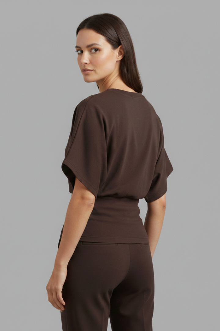 Women's Oversized T-Shirt with Round Neck and Short Sleeves