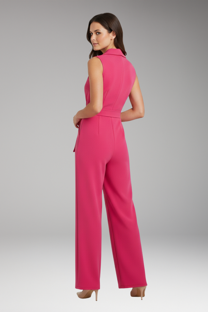Women's Sleeveless Jumpsuit with Slim Fit and Versatile Style
