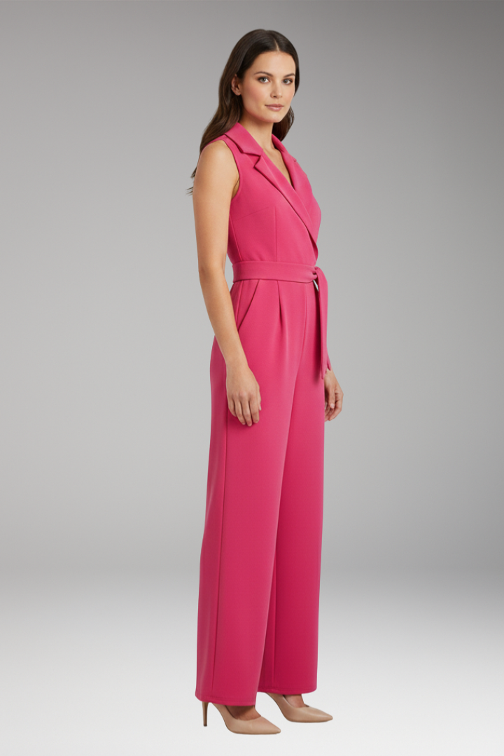 Women's Sleeveless Jumpsuit with Slim Fit and Versatile Style